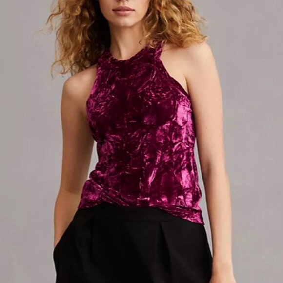 $59 NWT (7.5, 8 & 9.5) Sam Edelman Magenta Velvet Platform Sandal - Picture 5 of 7